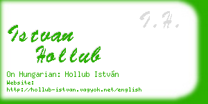 istvan hollub business card
